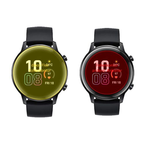 2x Screen Protector for Honor Magic Watch 2 42mm Protective Film covers 100%