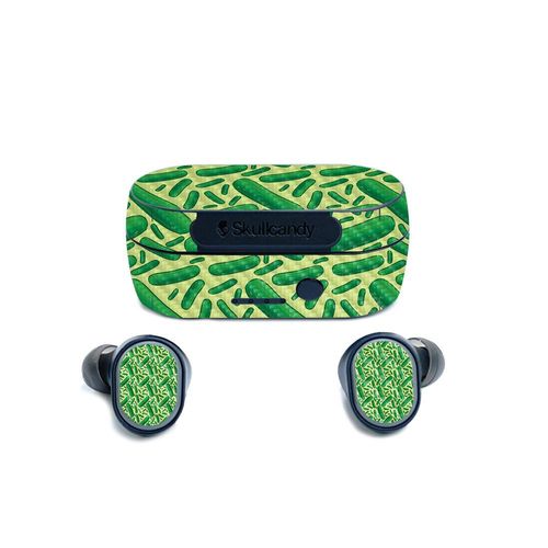 MightySkins Carbon Fiber Skin for Skullcandy Sesh True Wireless Earbuds - Pickles | Protective, Durable Textured Carbon Fiber Finish | Easy to Apply, Remove, and Change Styles | Made in The USA