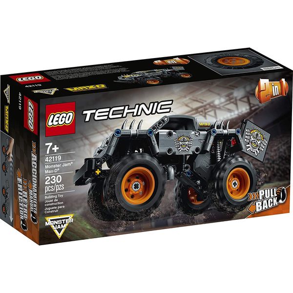 LEGO Technic Monster Jam Max-D 42119 Model Building Kit for Boys and Girls Who Love Monster Truck Toys, New 2021 (230 Pieces),Multicolor