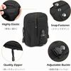 BLACK TACTICAL MOLLE PACK, EDC MULTI-PURPOSE BAG, UTILITY POCKET, HIKING, BELT.