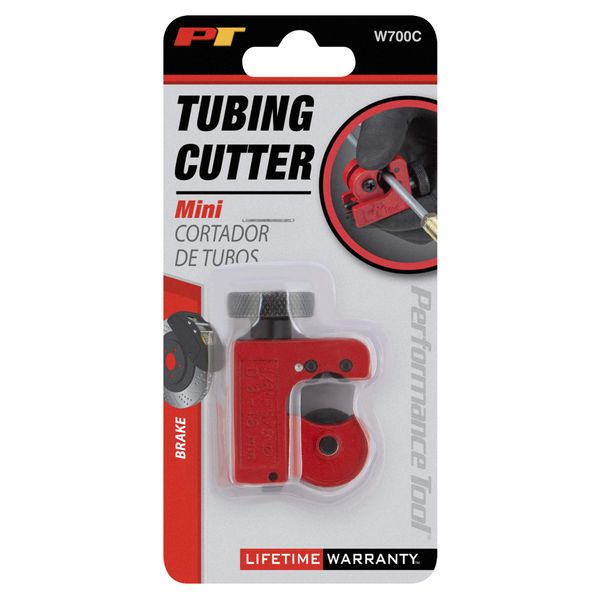 Performance Tool W700C Mini Tubing Cutter - 1/8 to 5/8-Inch O.D. Range, Small and Compact for Use in Restricted Areas