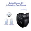Fast Adaptive 18W [2Pack] Car Kit Compatible with Infinix Note 30 with Quick Charge and 5ft/1.5M USB Type-C Plug-in Cable