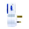 Masterplug TMS24-MP Energy Saving Daily Mechanical Segment Timer Plug, White