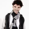 Beechfield Stadium Scarf, Multicolour (Black/Heather Grey 00), One (Size:One Size)