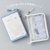 Raymay Fujii KP1155BG Binder Kept Multi Storage File Postcard Size Blue Gray