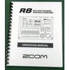 Zoom R8 Operation Manual: Comb Bound & Protective Covers!