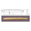 Acoustic guitar saddle 74mm wide 7.9mm high