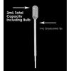 1mL Graduation, 3mL Total Capacity including Bulb, Eye Dropper Pipettes 50pcs