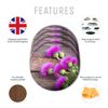 Destination Vinyl 4 Set - Purple Scottish Thistle Coasters - Kitchen Drink Coaster #3645