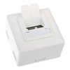 InLine - InLine Cat 6 Surface-Mounted Connection Box 2x RJ45 Socket, Horizontal