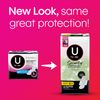 U by Kotex Security Ultra Thin Feminine Pads with Wings, Regular Absorbency, Unscented, 36 Count