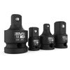 Impact Socket Adapter and Reducer 4-Piece Set | 1/4" - 3/8" - 1/2" Impact Driver