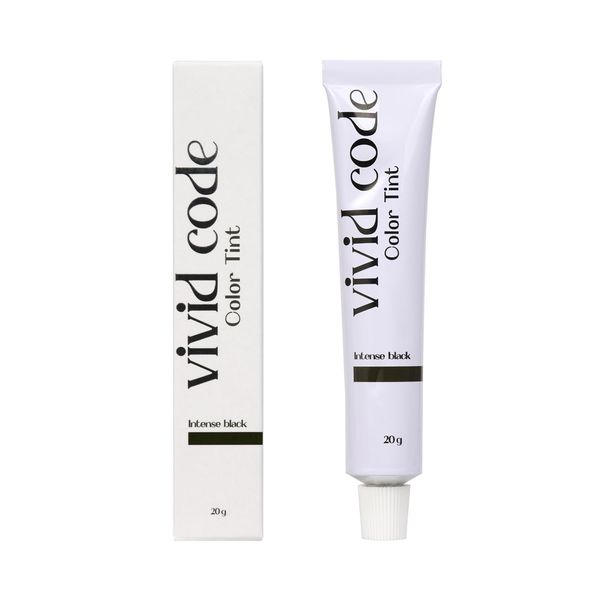 VIVID CODE Brow Color Tint for Eyebrows (Intense Black 20ml)