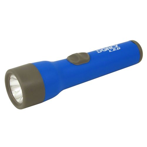 Dorcy 25-Lumen 2AA LED Deluxe Flashlight with 10-Hour Run Time and 50-Meter Beam Distance, Assorted Colors (41-2461)