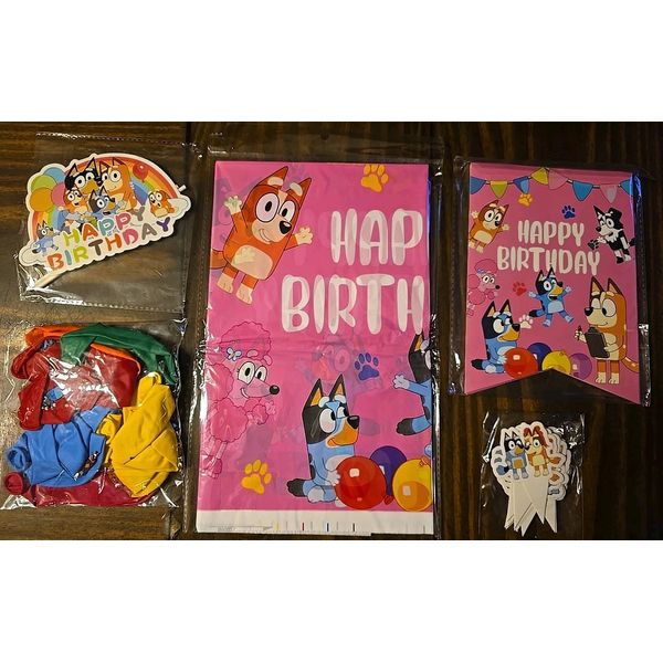 bluey birthday party decorations