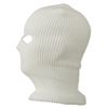 Ski Mask with Three Holes - White OSFM