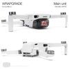 Wrapgrade Skin Sticker Set Compatible with DJI Mini 2 (RACING WHITE)