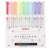 Zebra WKT7-10C Highlighter Mild Liner, 10 Colors