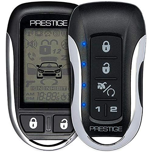 Prestige PE1M2LCDZ 2-Way LCD Remote Transmitter Kit Key FOB for Flashlogic - Up to 1 Mile Range