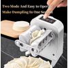 Electric Dumpling Machine Rechargeable Automatic Electric Dumpling Maker Machine Mould 2 Modes,Household Easy Quick Dumpling Maker Press Machine with Empanada Maker Press,Dough Cutters,Spoon and Brush