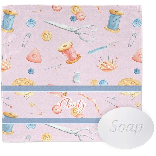 Personalized Sewing Time Washcloth