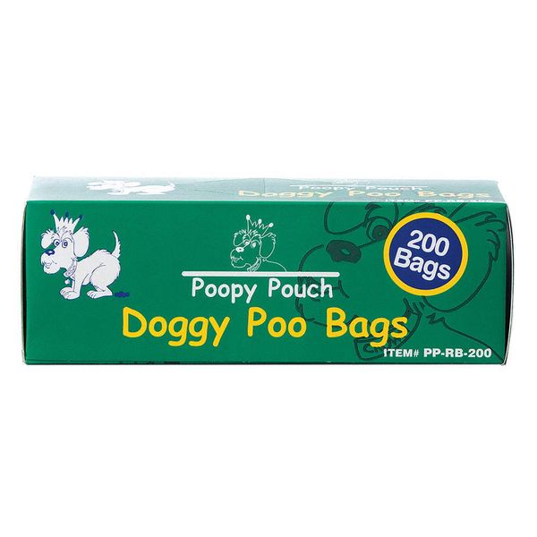 POOPY POUCH PP-RB-200 Pet Waste Bag,3/4 gal.,PK10 19XZ86