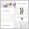 Bathroom Wall Cabinet, Medicine Cabinet w/ Adjustable Shelf, White
