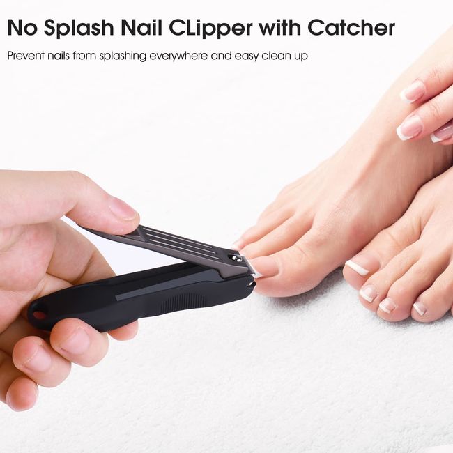 Toenail Clippers, With Catcher & Nail File