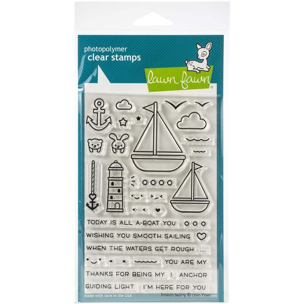 Lawn Fawn Clear Stamps 4'X6'-Smooth Sailing