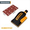POWERTEC 71743 Dust Collection Hose Attachment and Hand Sander Block Kit