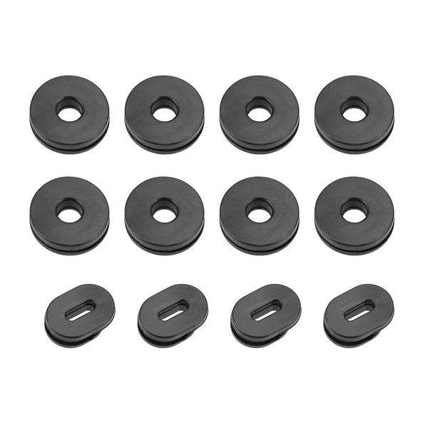 sourcing map Side Cover Grommet Single Side Rubber Washer 2Set