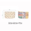 Clapoyis Women's Makeup Pouch, Large Capacity, Square, Cute Pouch, Stylish, Striped pattern