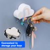 EQLEF Cloud Key Hook for Wall, Cloud Strong Magnetic Key Holder Adhesive Hook Keys Magnet Holder 2 PCS (2)