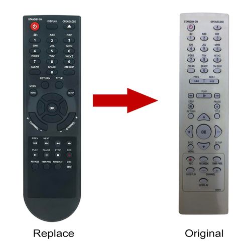 PERFASCIN NA471 Replace Remote Control Applicable for Magnavox NA471 DVD Player/Recorder MWR10D6 CMWR10D6 MSR90D6 MSR9006