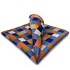 shlax&wing Men's Pocket Squre 12.6 32cm Checkered , Multicoloured, L