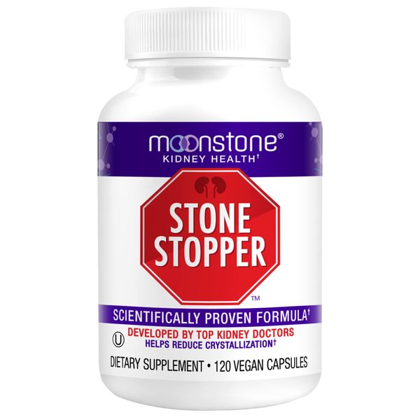 Kidney Stone Stopper Capsules - Kidney Cleanse & Support for Stones Prevention, Kidney Health & Detox Supplement, Chanca Piedra Alternative, pH Balance, Developed by Kidney Doctors (1 Pack)