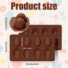 2PCS Easter Egg molds for Easter Decoration (Chocolate)