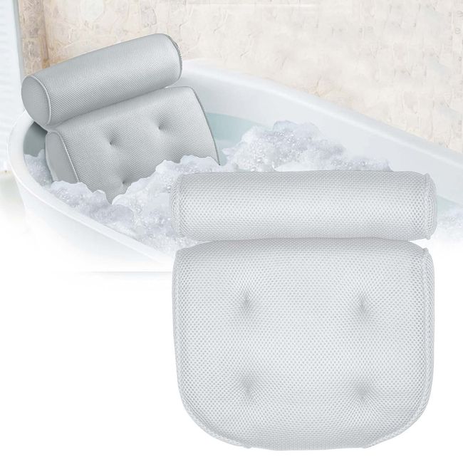 Non-Slip SPA Bath Pillow Mesh Butterfly Bath Tub Neck Back Support