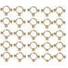 TC 15mm Solid Brass Construction Munsen Ring M10 Pipe Clip Bracket x 25