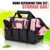 DNA Motoring 44Pcs Level Claw Hammer Long Nose Plier Bits Hand Tools Set Pink