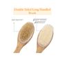 Dual-Sided Long-Handle Exfoliating Bath Back Brush for Invigorating Skin Care Routine