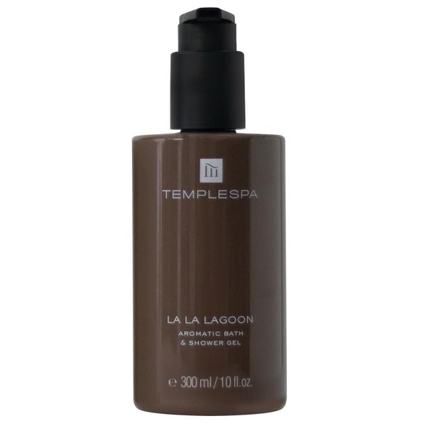 TEMPLESPA | LA LA Lagoon | Luxury Bath and Shower Gel for Cleansing, Fresh Skin, Smooth Texture, Natural Ingredients, Free from Parabens, Phthalates and Sulphates, Cruelty-Free, Vegan 10 fl.oz.