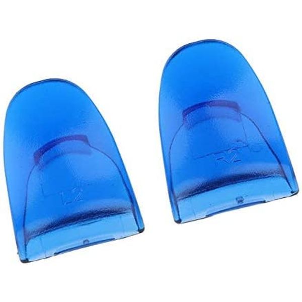 1 Pairs L2 R2 Trigger Extenders Buttons for PS4 PS4 Slim Pro Controller Clear Blue
