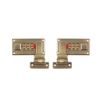 2pcs Tool Box Hasp, Luggage Suitcase Hasps with Combination Lock,Replacement 3 Digit Combination (Brass Color)