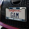 Howard Bison Logo Full Size Standard License Plate Metal Frame