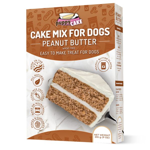 Dog Birthday Cake Mix 6 Flavors - Cake Mix for Dogs, Icing Mix, Bake or Microwave, Made in USA, All Natural Fluffy & Moist Dog Cake by Puppy Cake Mix