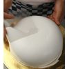 JIHUOO 20 Pcs Plastic Cake Scraper Transparent Cream Scraper Smoother Pastry Spatula Batter Scraper