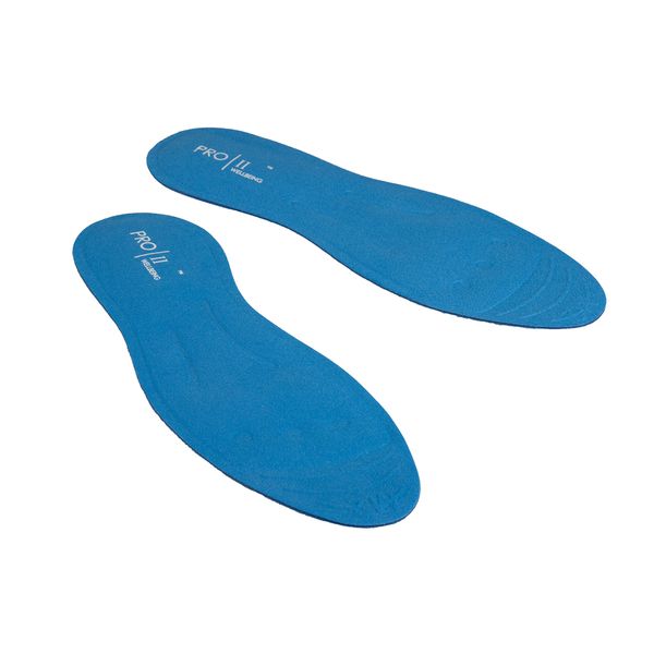 Pro 11 wellbeing Massaging Insoles with Pressure Point Gel and Double Shock Absorbing Heel,Plantar Fasciitis‎ Treatment (6.5-8) Black