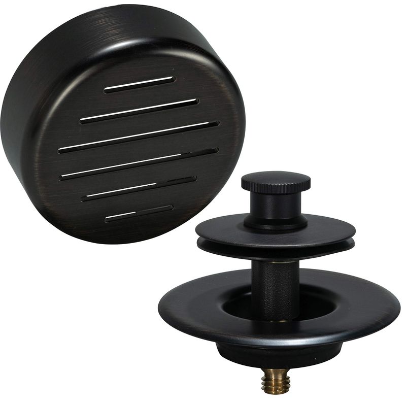 AB&A Classic 60115 Press-in Screen with Overflow Plate and Push eN Lift Stopper, VeNetian Bronze ...