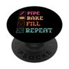 Macaron Baker Pipe Bake Fill Repeat PopSockets Adhesive PopGrip